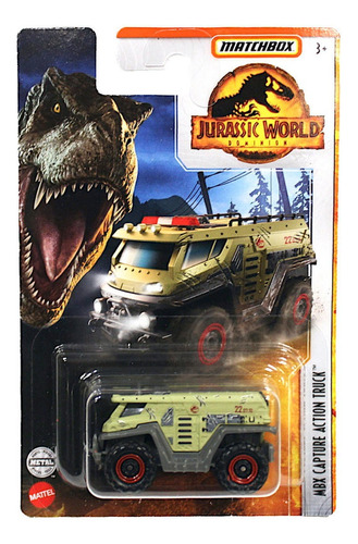 Mbx Capture Action Truck Jurassic World Matchbox Metal