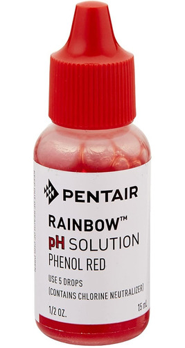 Pentair R161018 Ph Solución Fenol Rojo Con Cloro Neutralizer