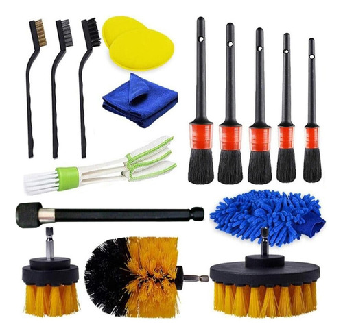17x Car Detailing Brush Toallas Limpieza Multiusos Para.