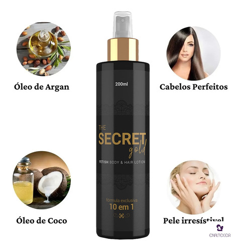 Kit 4 Elixir Capilar Da Sedução The Secret Gold 10 Em 1