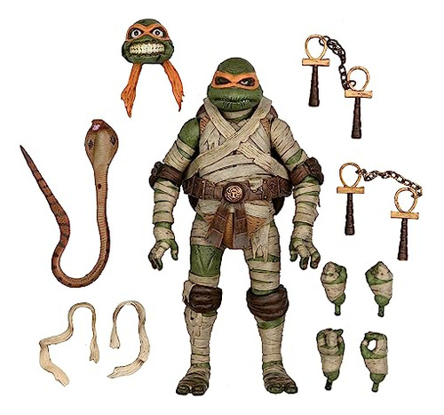 Figura De Acción Neca Universal Monsters X Tmnt Michelangelo