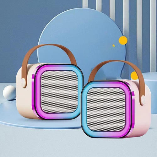 Micrófono Inalámbrico Con Mini Altavoz Para Máquina De Karao