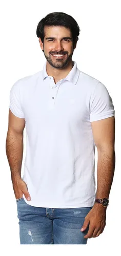 Playeras Tipo Polo Hombre Bobois Casuales Moda Cuello Mao Manga