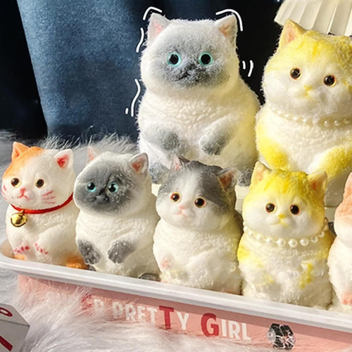 2025 - Juguete Antiestres Gatito Squishy Pegajoso