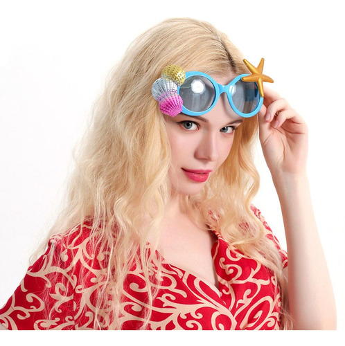 Imagen 5 de 8 de Gafas De Sol Para Fiestas Tropicales, Diseño De Concha De Ma