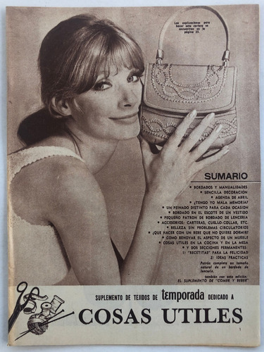 Suplemento Cosas Utiles Peinados Moda Bordadosmarzo 1967