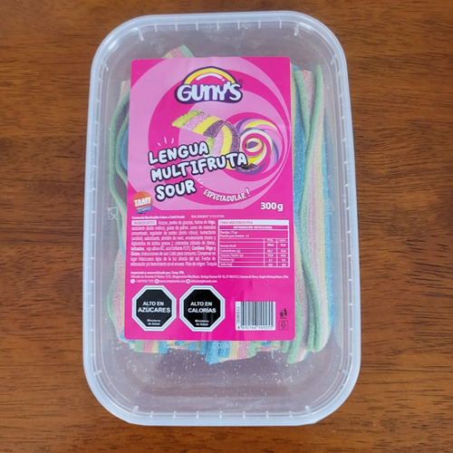 Gomitas Lenguas Multifruta Sour Bolsa 300 Gr Dulces