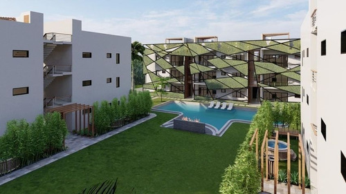 Imagen 5 de 14 de Apartamento En Venta En Punta Cana, 2 Habitaciones, Residencial Con Piscina