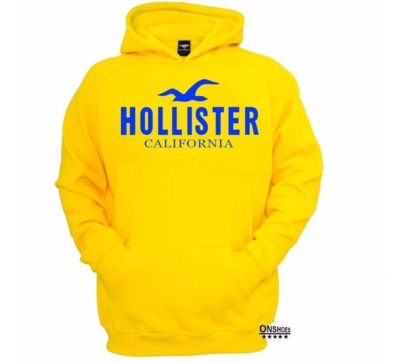 moletom hollister amarelo