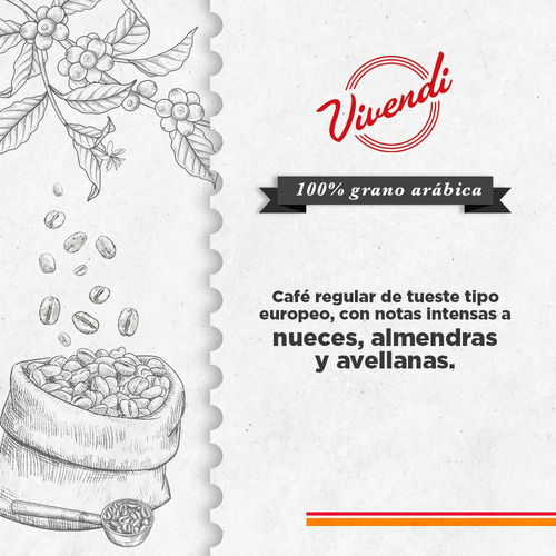 Café Vivendi Tostado En Grano 340g
