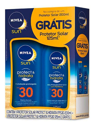 Kit Protetor Solar FPS30 Nivea Sun
