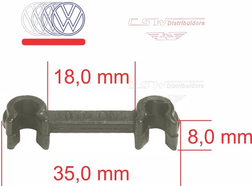 5 Pç Suporte P/ Tubo Da Travão Nº377611853 Original Vw
