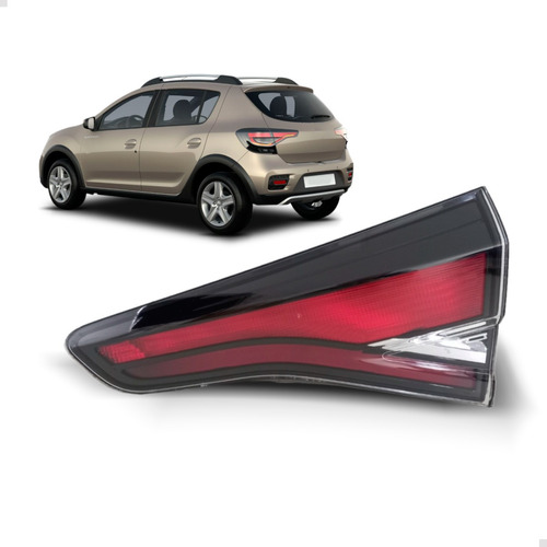 Lanterna Traseira Sandero Stepway 2020 A 2024 Mala Fume Led