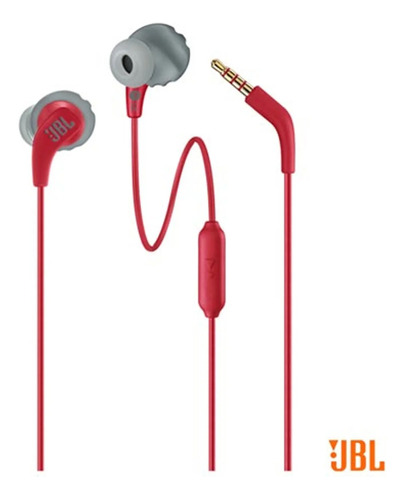 Fone De Ouvido Jbl Endurance Run Vermelho Com Fio