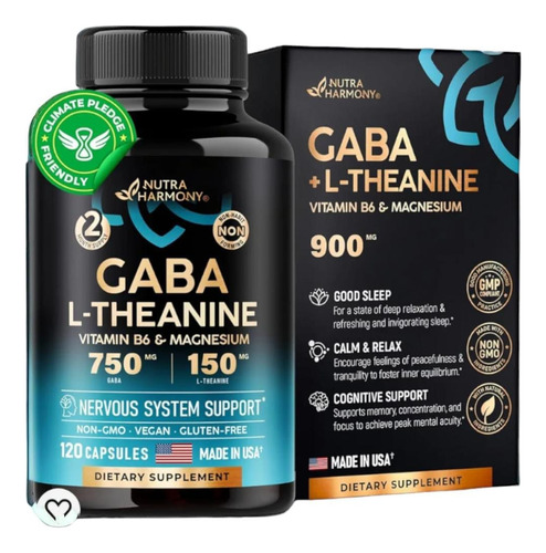  Gaba L-teanina ,magnesio, Vitamina B6, Original Eeuu