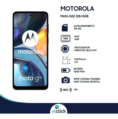 Celular Motorola Moto G22 128/4gb Celeste Clase A Barato
