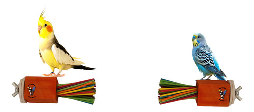 Percha De Madera Para Aves Pericos Ninfa Mp004