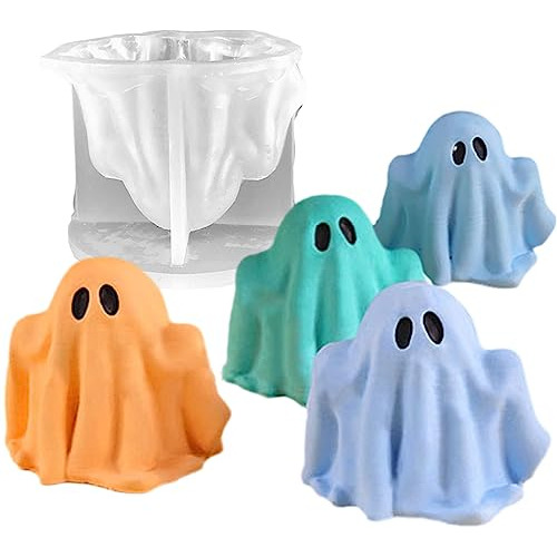 Molde De   Para Velas De Fantasma De Halloween, Molde D...