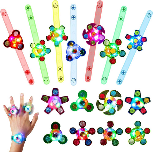 Pulsera Spinner Con Luces Led Rgb Clicshop