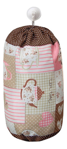 Puxa Saco Para Cozinha - Lindas Estampas Cor Café Paris