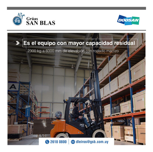 Auto Elevador Doosan Ds25 Entrega Y Cuotas Dta Iva