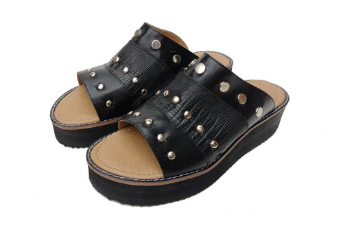 Sandalias De Mujer Plataforma Talles 41 42 43 Y 44 De Cuero