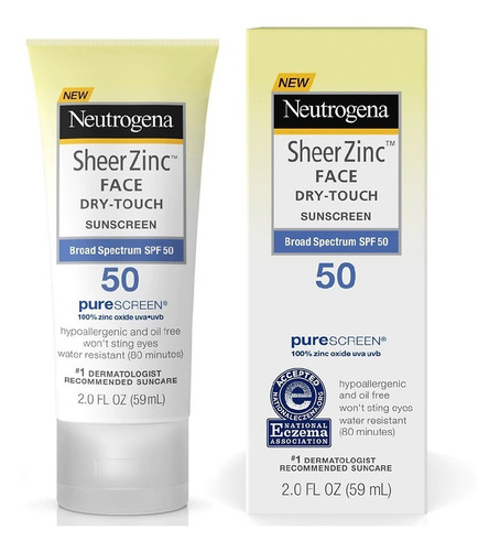 Protector Solar Facial Neutrogena Fps 50 Sheer Zinc Drytouch