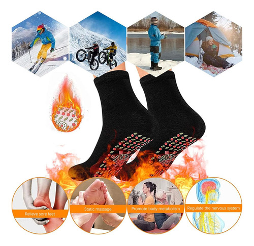 Calcetines De Invierno Autocalentables, 5 Unidades, Para Man