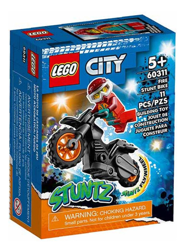 Lego City Moto Acrobatia Fuego - Mosca