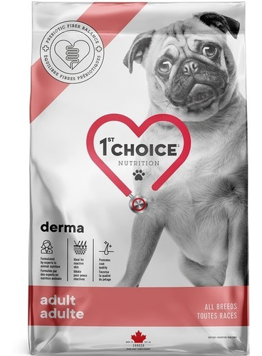 Imagen 1 de 1 de Alimento Dermatológico De Salmón Para Perros 1st Choice 12kg