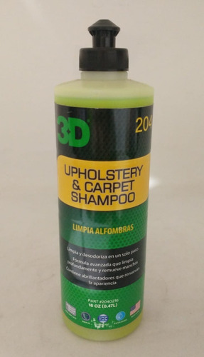 3d Shampoo Para Alfombras Y Tapizados 500ml -  Highgloss R