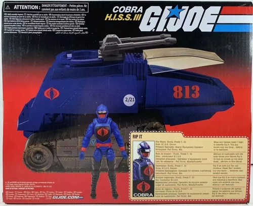Gi Joe Cobra H.i.s.s Iii Con Conductor Rip It Gijoe