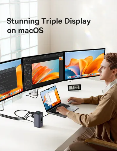 Hub Baseus 11 En 1 Usb-c A Hdmi Display Port Usba Usbc (mac)