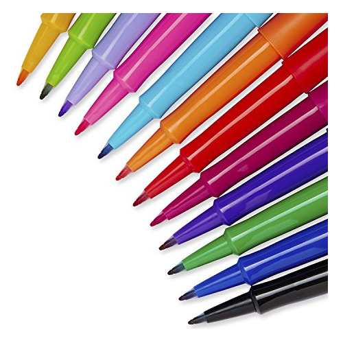 Rotuladores De Punta De Fieltro De Paper Mate - 12 Unidades