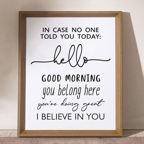 In Case No Ond Told You Today Hello Good Morning I Believe I