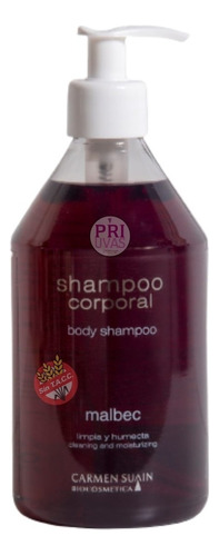 Jabon Liquido/shampoo Corporal 500ml Malbec Sin Tacc