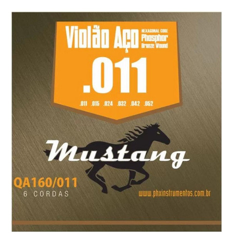 Encordoamento Aço Phosphoro Bronze 0.11 Qa160-011 Mustang