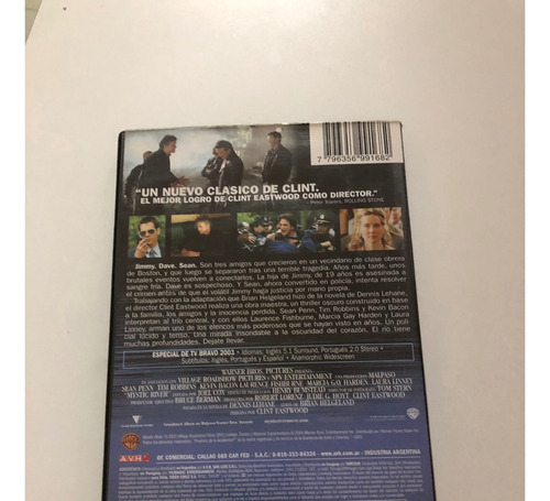 Rio Mistico Dvd Clint Eastwood Sean Penn Kevin Bacon Robbins (Usado)