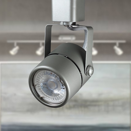 Spot P/ Trilho Usual 1xpar11 Gu10 Silver Metal - Sky-016sl