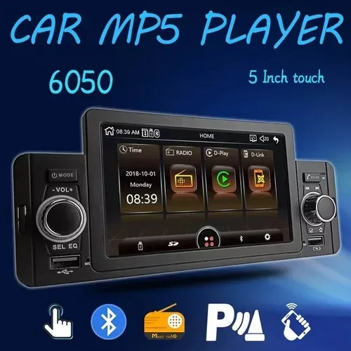 Radio Auto Pantalla 1 Din Tactil Mirror Link Auto Usb Hd