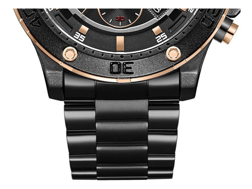 Reloj T5 Para Hombre De Acero Con Cronógrafo Modelo H3783-b