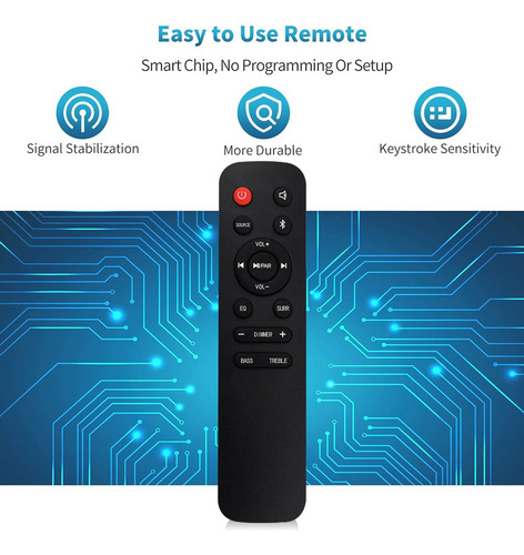 En218a8h Reemplace El Control Remoto Para La Barra De Sonido
