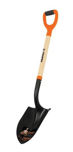 Imagen 2 de 9 de Pala Corazon Truper 21 Cm Ancho T-2000 Con Cabo 103 Cm 17160