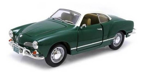 1966 Volkswagen Karmann-ghia Verde - Escala 1:18 - Yat Ming