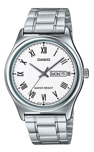 Relógio Masculino Casio Mtp-v006d 7budf Prata Analógico