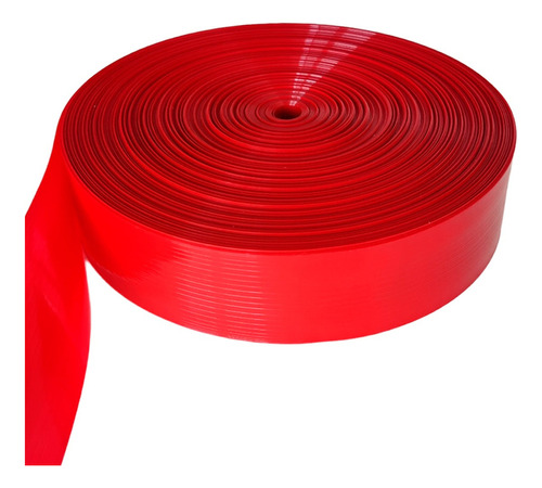 Cinta Plástica Rompevientos Para Malla Ciclónica Abarca 10m2 Ancho 63 Mm Color Rojo