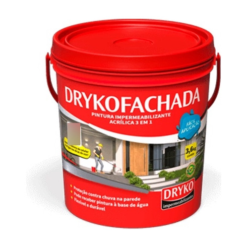 Pintura Impermeabilizante 3 En 1 - Drykofachada 3.6 Lts