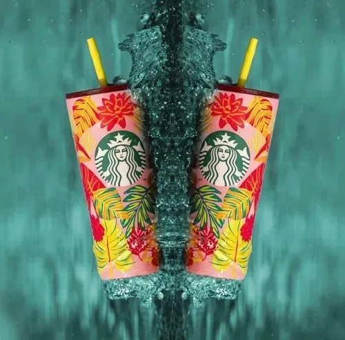 Termo Starbucks Tumbler Verano Summer Nuevo + Regalo Hojas