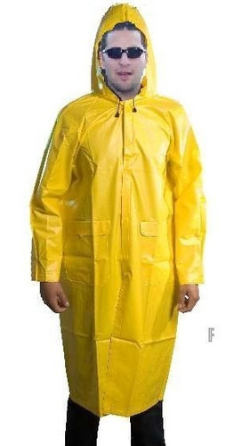 Chaqueton Impermeable Con Capucha En Pvc Antifluido Medellin