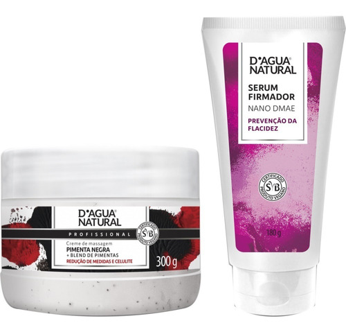 Kit Creme Redutor Firmador Nano Dmae + Pimenta Negra